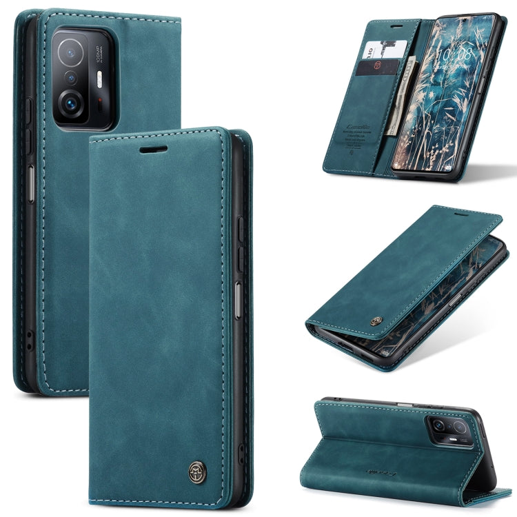 For Xiaomi Mi 11T / 11T Pro CaseMe 013 Multifunctional Leather Phone Case(Blue) - Xiaomi Cases by CaseMe | Online Shopping South Africa | PMC Jewellery | Buy Now Pay Later Mobicred