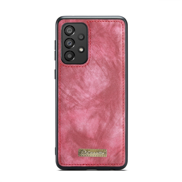 For Samsung Galaxy A33 5G CaseMe-008 Detachable Multifunctional Horizontal Flip Leather Case(Red) - free shipping - PMC Jewellery - Order now!