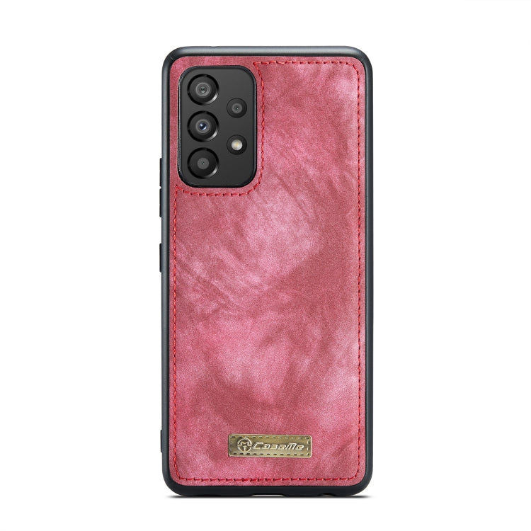 For Samsung Galaxy A53 5G CaseMe-008 Detachable Multifunctional Horizontal Flip Leather Case(Red) - free shipping - PMC Jewellery - Order now!