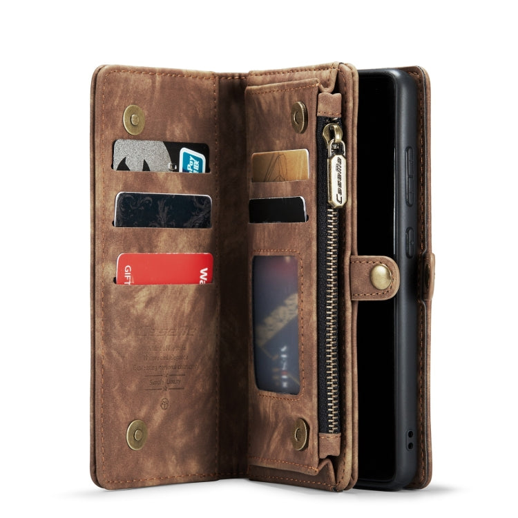 For Samsung Galaxy S22+ 5G CaseMe-008 Detachable Multifunctional Horizontal Flip Leather Case(Brown) - Galaxy S22+ 5G Cases by CaseMe | Online Shopping South Africa | PMC Jewellery | Buy Now Pay Later Mobicred