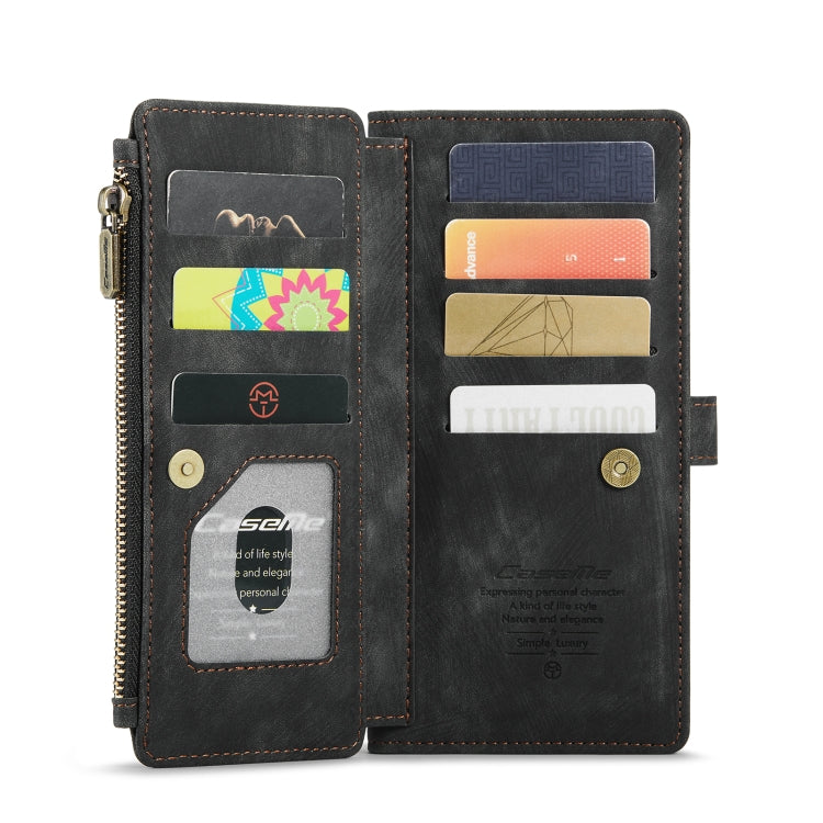 For Samsung Galaxy S22 5G CaseMe C30 Multifunctional Phone Leather Case with Holder & Card Slot & Wallet(Black) - Galaxy S22 5G Cases by CaseMe | Online Shopping South Africa | PMC Jewellery | Buy Now Pay Later Mobicred