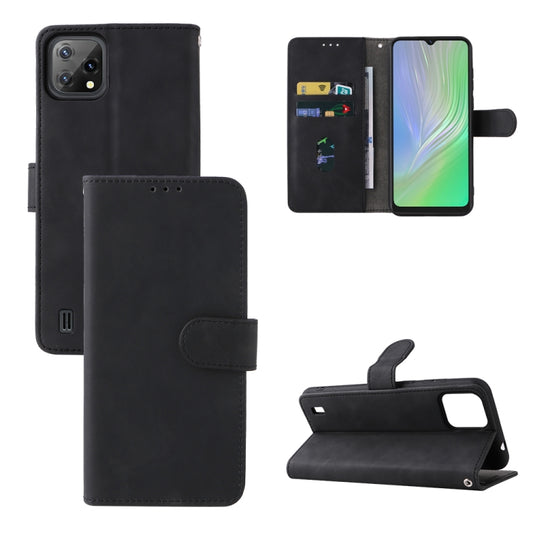 For Blackview A55 Skin Feel Magnetic Buckle Leather Phone Case(Black) - More Brand by PMC Jewellery | Online Shopping South Africa | PMC Jewellery