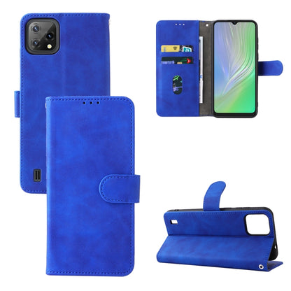 For Blackview A55 Skin Feel Magnetic Buckle Leather Phone Case(Blue) - More Brand by PMC Jewellery | Online Shopping South Africa | PMC Jewellery | Buy Now Pay Later Mobicred