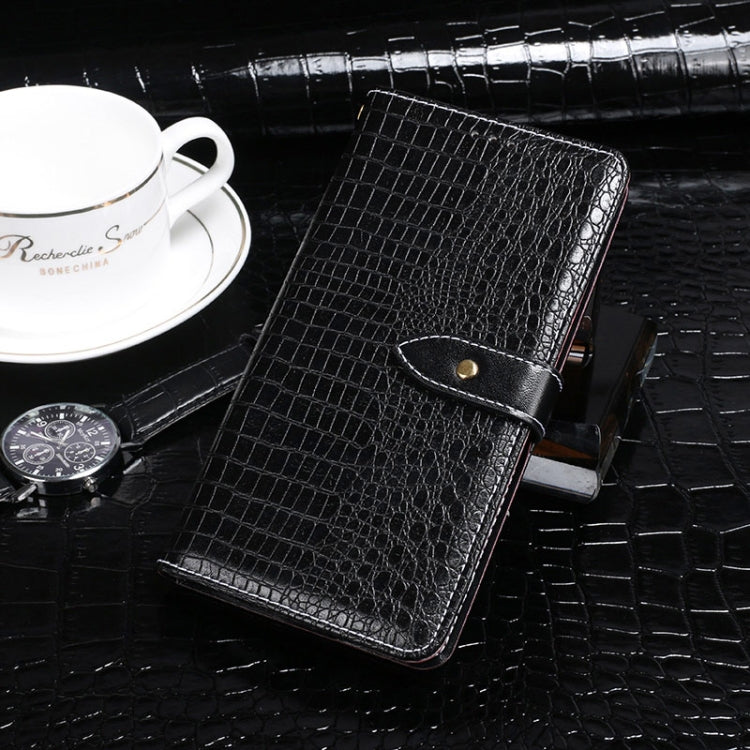 For Blackview A70 Pro idewei Crocodile Texture Leather Phone Case(Black) - More Brand by idewei | Online Shopping South Africa | PMC TechLife | Buy Now Pay Later Mobicred
