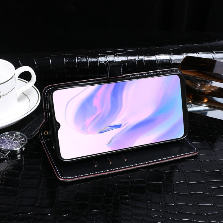 For Blackview A70 Pro idewei Crocodile Texture Leather Phone Case(Black) - More Brand by idewei | Online Shopping South Africa | PMC TechLife | Buy Now Pay Later Mobicred