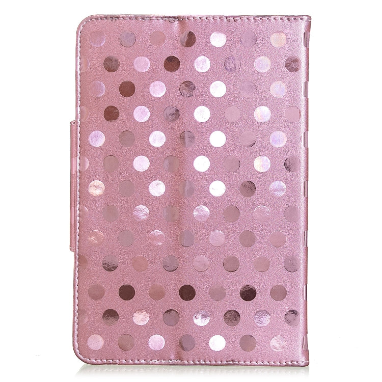 For 10 inch Universal Tablet Solid Color Wave Point Horizontal Flip Leather Case  , with Holder(Rose Gold) - 10 - 11 inch by PMC TechLife | Online Shopping South Africa | PMC TechLife | Buy Now Pay Later Mobicred