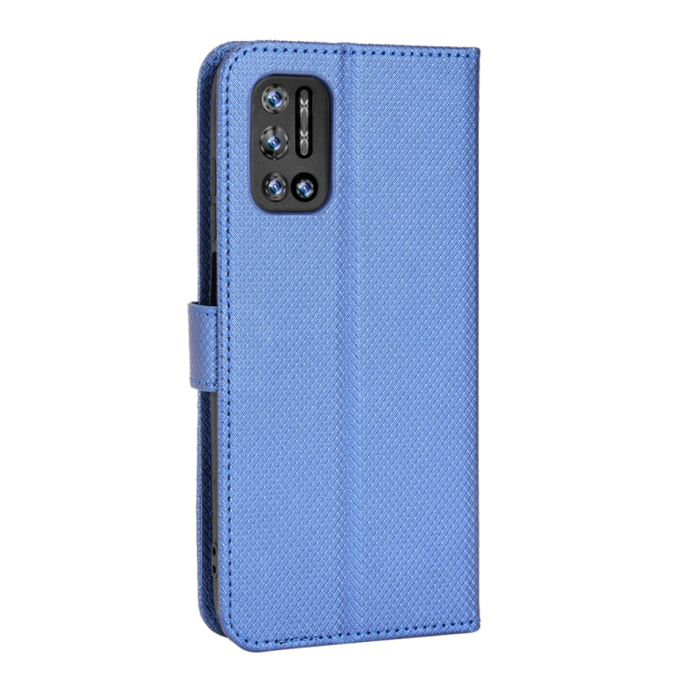 For DOOGEE N40 Pro Diamond Texture Leather Phone Case(Blue) - Doogee Cases by PMC Jewellery | Online Shopping South Africa | PMC Jewellery | Buy Now Pay Later Mobicred