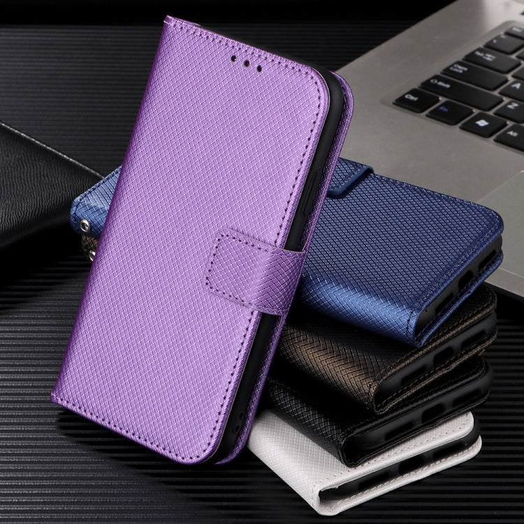 For Blackview A55 Diamond Texture Leather Phone Case(White) - More Brand by PMC TechLife | Online Shopping South Africa | PMC TechLife