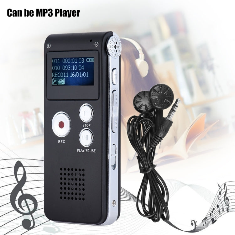 SK-012 4GB USB Dictaphone Digital Audio Voice Recorder with WAV MP3 Player VAR Function(Grey) - Other Style by PMC TechLife | Online Shopping South Africa | PMC TechLife | Buy Now Pay Later Mobicred