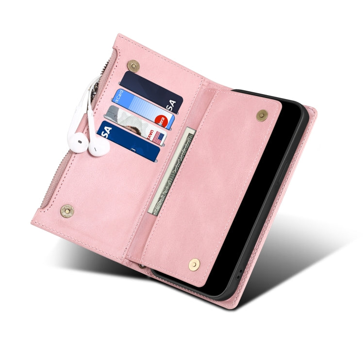 For Google Pixel 6a Retro Frosted Horizontal Flip Leather Phone Case(Rose Gold) - Google Cases by PMC TechLife | Online Shopping South Africa | PMC TechLife | Buy Now Pay Later Mobicred