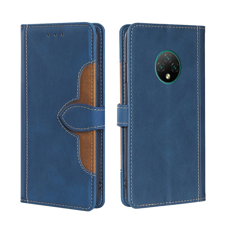 For Doogee X95 Skin Feel Straw Hat Magnetic Buckle Leather Phone Case(Blue) - Doogee Cases by PMC Jewellery | Online Shopping South Africa | PMC Jewellery | Buy Now Pay Later Mobicred