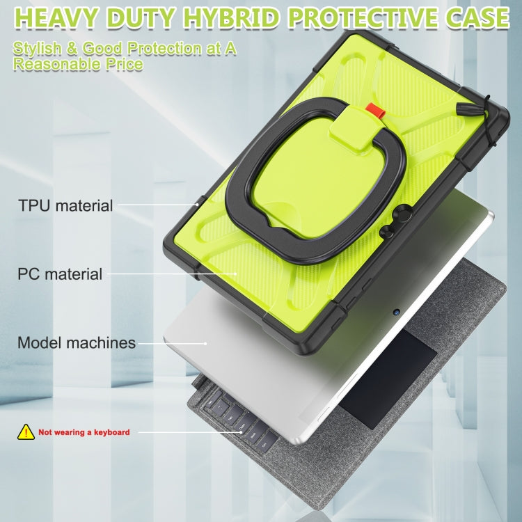 For MicroSoft Surface Go 1 / 2 / 3 TPU + PC Tablet Case(Yellow Green) - Others by PMC TechLife | Online Shopping South Africa | PMC TechLife | Buy Now Pay Later Mobicred