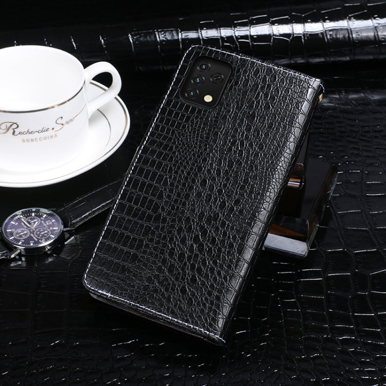 For Umidigi A11S idewei Crocodile Texture Leather Phone Case(Black) - More Brand by idewei | Online Shopping South Africa | PMC Jewellery | Buy Now Pay Later Mobicred