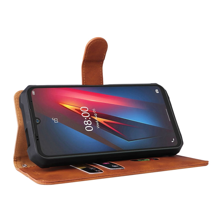 For Ulefone Armor 8 Skin Feel Magnetic Buckle Calf Texture Leather Phone Case(Brown) - free shipping - PMC Jewellery - Order now!