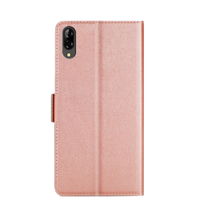 For Blackview A60 Pro Ultra-thin Voltage Side Buckle PU + TPU Leather Phone Case(Rose Gold) - More Brand by PMC Jewellery | Online Shopping South Africa | PMC Jewellery | Buy Now Pay Later Mobicred