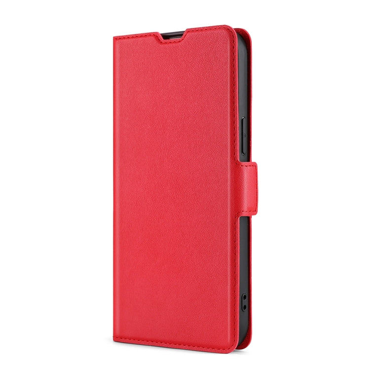 For Blackview A80 Pro Ultra-thin Voltage Side Buckle PU + TPU Leather Phone Case(Red) - More Brand by PMC Jewellery | Online Shopping South Africa | PMC Jewellery | Buy Now Pay Later Mobicred