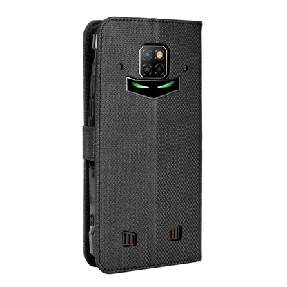 For Doogee S88 Pro / S88 Plus Diamond Texture Leather Phone Case(Black) - Doogee Cases by PMC Jewellery | Online Shopping South Africa | PMC Jewellery | Buy Now Pay Later Mobicred
