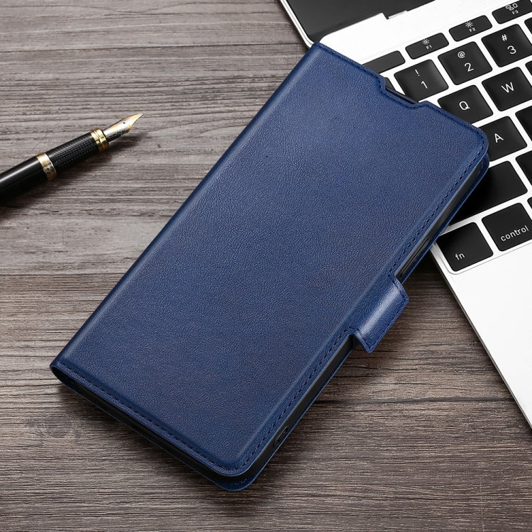 For Nokia 8.1 Plus / X71 Ultra-thin Voltage Side Buckle PU + TPU Leather Phone Case(Blue) - Nokia Cases by PMC TechLife | Online Shopping South Africa | PMC TechLife