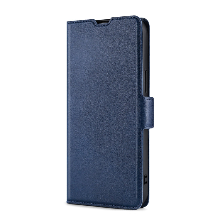 For Nokia 8.1 Plus / X71 Ultra-thin Voltage Side Buckle PU + TPU Leather Phone Case(Blue) - Nokia Cases by PMC TechLife | Online Shopping South Africa | PMC TechLife
