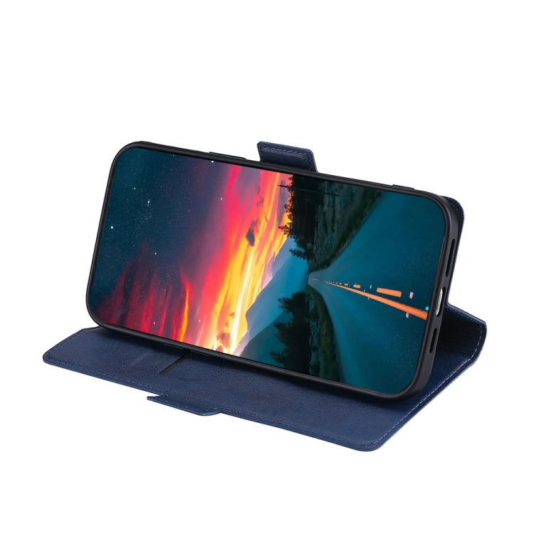 For Nokia 8.1 Plus / X71 Ultra-thin Voltage Side Buckle PU + TPU Leather Phone Case(Blue) - Nokia Cases by PMC TechLife | Online Shopping South Africa | PMC TechLife