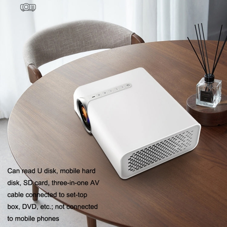 YG530 LED Small 1080P Wireless Screen Mirroring Projector, Power Plug:AU Plug(White) - LED Projector by PMC TechLife | Online Shopping South Africa | PMC TechLife | Buy Now Pay Later Mobicred