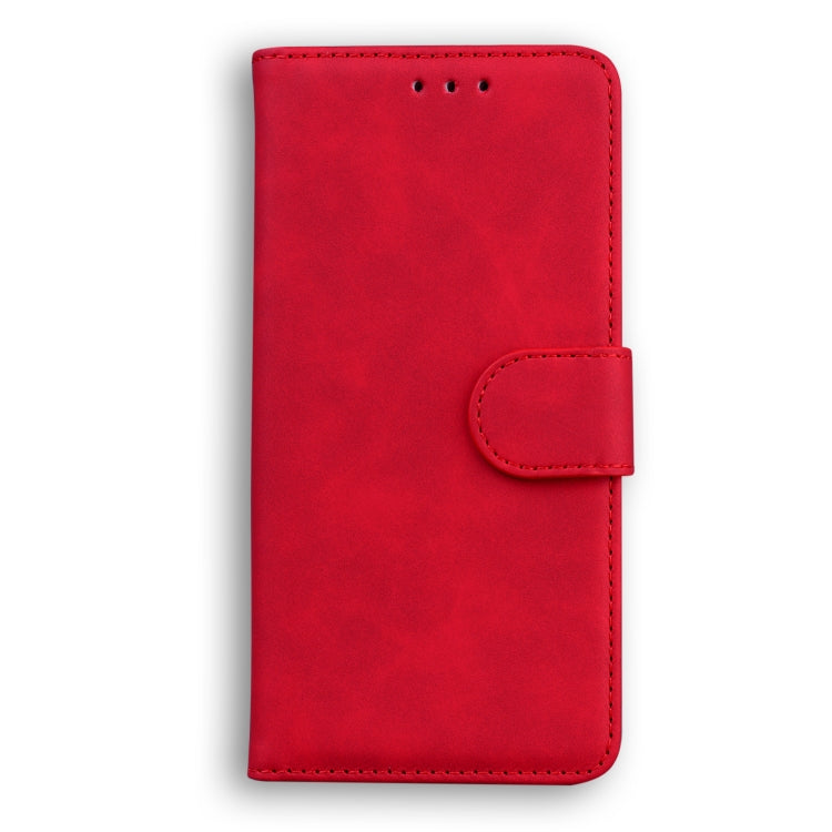For Blackview A80 Skin Feel Pure Color Flip Leather Phone Case(Red) - More Brand by PMC TechLife | Online Shopping South Africa | PMC TechLife | Buy Now Pay Later Mobicred