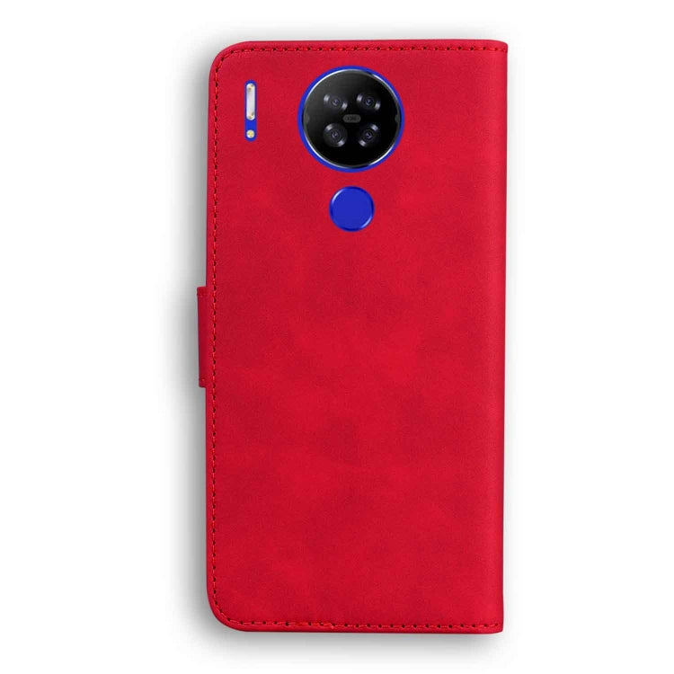 For Blackview A80 Skin Feel Pure Color Flip Leather Phone Case(Red) - More Brand by PMC TechLife | Online Shopping South Africa | PMC TechLife | Buy Now Pay Later Mobicred