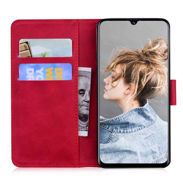 For Blackview A80 Skin Feel Pure Color Flip Leather Phone Case(Red) - More Brand by PMC TechLife | Online Shopping South Africa | PMC TechLife | Buy Now Pay Later Mobicred