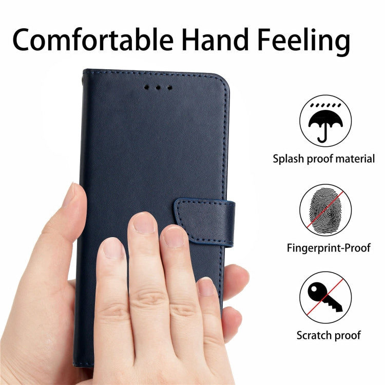 For Honor 9X Lite Genuine Leather Fingerprint-proof Horizontal Flip Phone Case(Blue) - Huawei Cases by PMC TechLife | Online Shopping South Africa | PMC TechLife | Buy Now Pay Later Mobicred