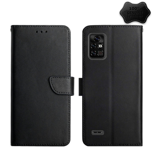 For UMIDIGI BISON Pro Genuine Leather Fingerprint-proof Flip Phone Case(Black) - More Brand by PMC Jewellery | Online Shopping South Africa | PMC Jewellery | Buy Now Pay Later Mobicred