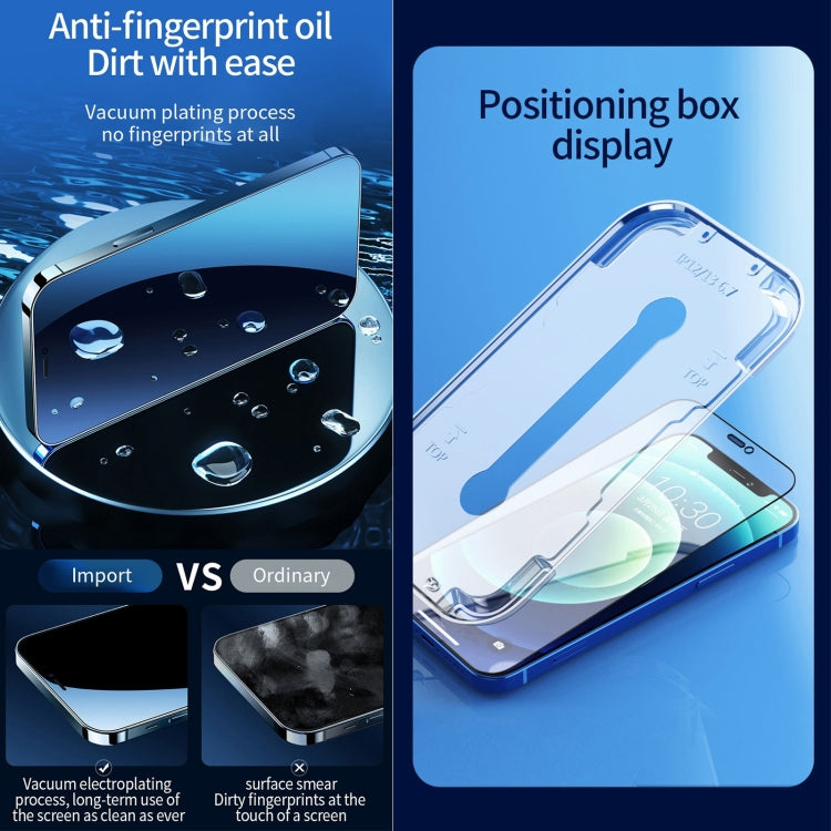 For iPhone 16e / 13 / 13 Pro Fast Attach Dust-proof Anti-static Tempered Glass Film - iPhone 13 Tempered Glass by PMC TechLife | Online Shopping South Africa | PMC TechLife | Buy Now Pay Later Mobicred