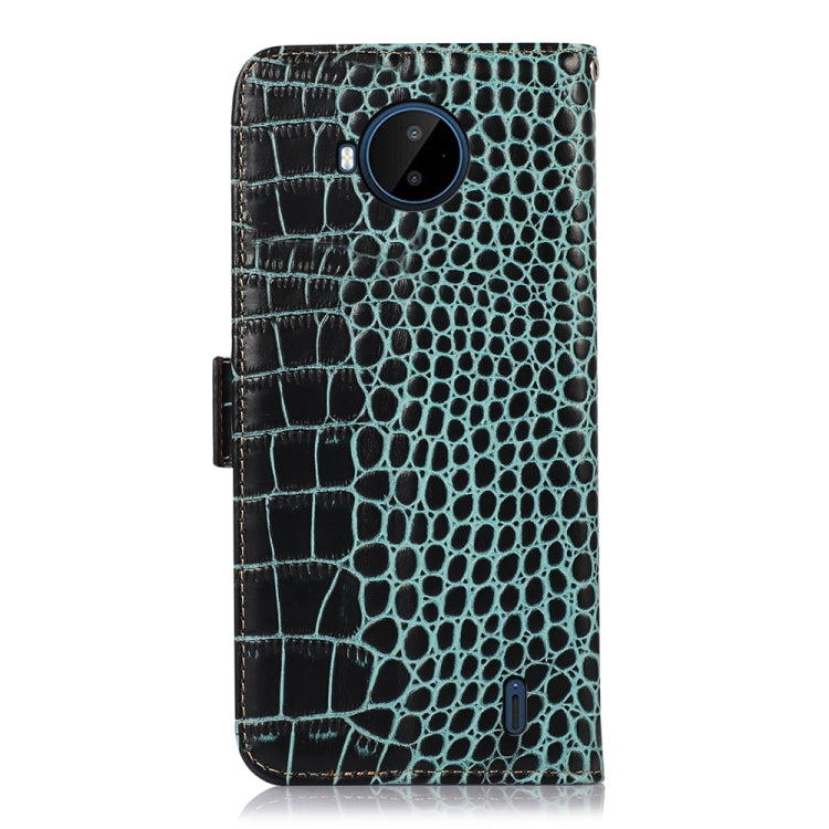 For Nokia C20 Plus Crocodile Top Layer Cowhide Leather Phone Case(Green) - free shipping - PMC TechLife - Order now!