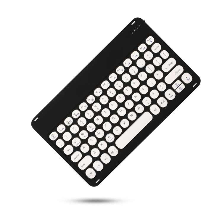 X4 Universal Round Keys Panel Spray Color Bluetooth Keyboard(Black + White) - Universal Keyboard by PMC Jewellery | Online Shopping South Africa | PMC Jewellery