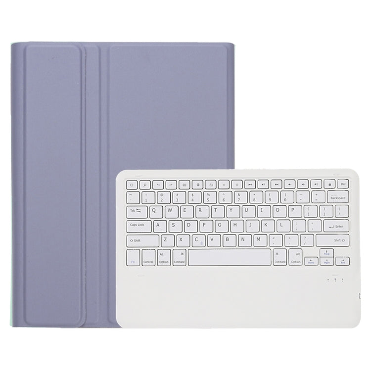 A800B Candy Color Detachable Bluetooth Keyboard Case with Pen Slot for Samsung Galaxy Tab S8+  / S7+ / S7 FE(Purple) - Samsung Keyboard by PMC TechLife | Online Shopping South Africa | PMC TechLife