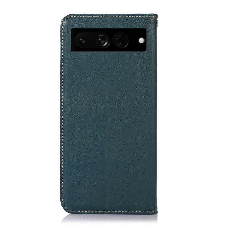 For Google Pixel 7 Pro 5G KHAZNEH Nappa Top Layer Cowhide Leather Phone Case(Green) - Google Cases by PMC TechLife | Online Shopping South Africa | PMC TechLife | Buy Now Pay Later Mobicred
