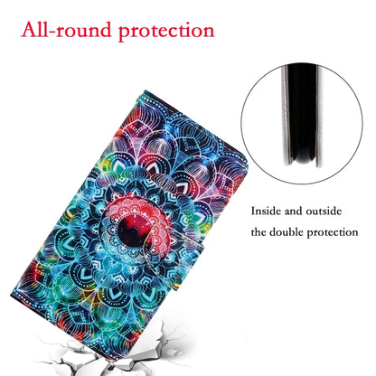 For Samsung Galaxy A33 5G 3D Colored Drawing Leather Phone Case(Mandala) - Galaxy Phone Cases by PMC Jewellery | Online Shopping South Africa | PMC Jewellery