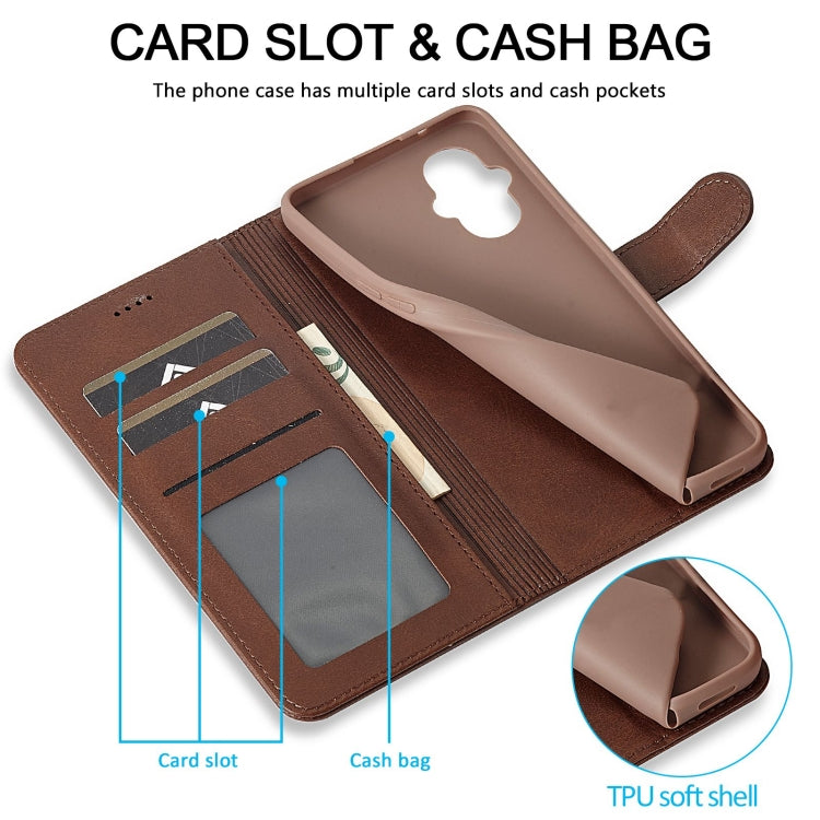 For OPPO A96 5G / Reno7 Z 5G LC.IMEEKE Calf Texture Leather Phone Case(Coffee) - OPPO Cases by LC.IMEEKE | Online Shopping South Africa | PMC Jewellery | Buy Now Pay Later Mobicred