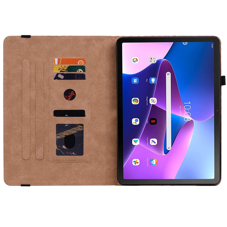 For Lenovo Tab M10 Plus 10.6 3rd Gen. Color Weave Leather Tablet Case with Holder(Rainbow) - Lenovo by PMC TechLife | Online Shopping South Africa | PMC TechLife | Buy Now Pay Later Mobicred