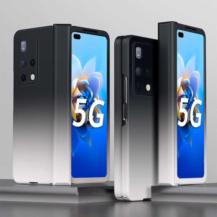 For Huawei Mate X2 Colorful Gradient Phone Case(Black White) - Huawei Cases by PMC TechLife | Online Shopping South Africa | PMC TechLife | Buy Now Pay Later Mobicred