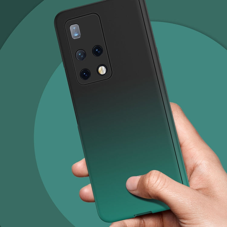 For Huawei Mate X2 Colorful Gradient Phone Case(Black White) - Huawei Cases by PMC TechLife | Online Shopping South Africa | PMC TechLife | Buy Now Pay Later Mobicred