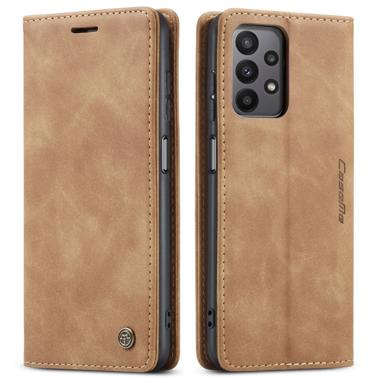 For Samsung Galaxy A23 CaseMe 013 Multifunctional Horizontal Flip Leather Phone Case(Brown) - Galaxy Phone Cases by CaseMe | Online Shopping South Africa | PMC Jewellery | Buy Now Pay Later Mobicred