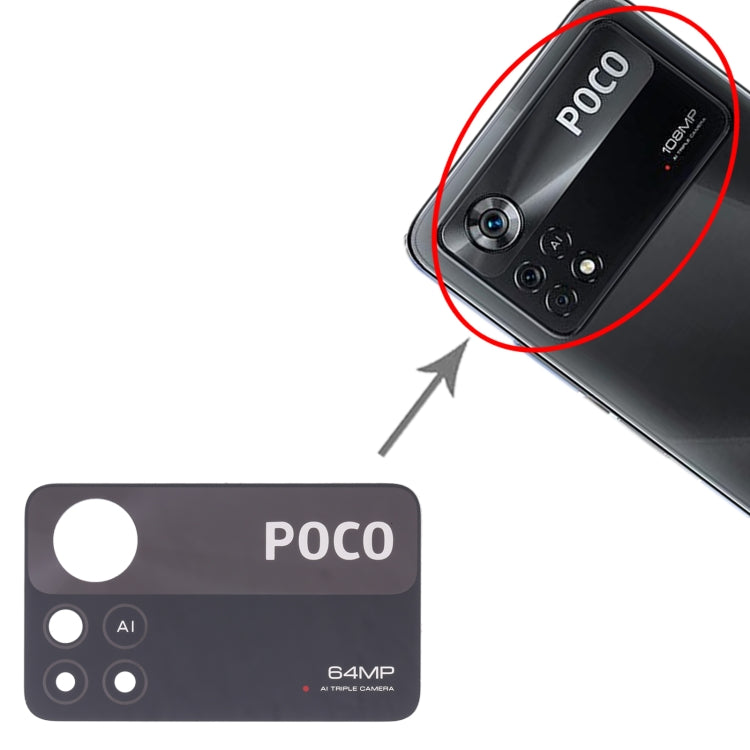 10 PCS Back Camera Lens For Xiaomi Poco X4 Pro 5G - Camera by PMC TechLife | Online Shopping South Africa | PMC TechLife