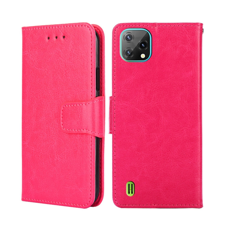 For Blackview A55 Crystal Texture Leather Phone Case(Rose Red) - More Brand by PMC Jewellery | Online Shopping South Africa | PMC Jewellery | Buy Now Pay Later Mobicred