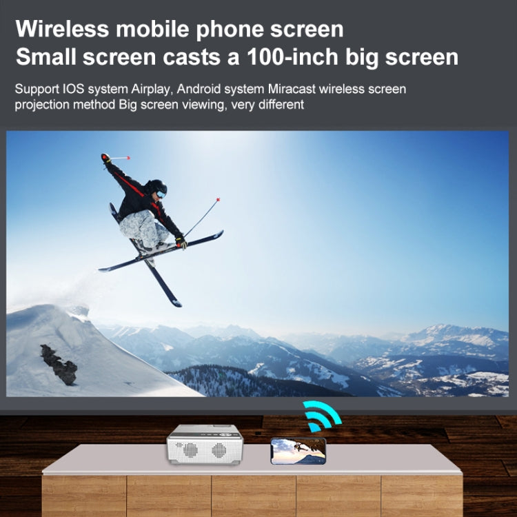 E460 1280x720P 120ANSI LCD LED Smart Projector, Basic Version, Plug Type:US Plug - LED Projector by PMC TechLife | Online Shopping South Africa | PMC TechLife | Buy Now Pay Later Mobicred