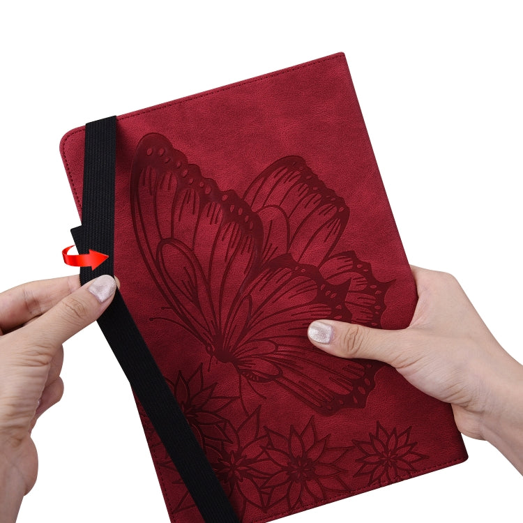 For Lenovo Tab M10 X505L Big Butterfly Embossed Leather Tablet Case(Red) - free shipping - PMC TechLife - Order now!