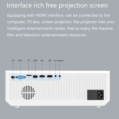 E600S 1920x1080P 400ANSI LCD LED Smart Projector, Same Screen Version, Plug Type:EU Plug - LED Projector by PMC Jewellery | Online Shopping South Africa | PMC Jewellery | Buy Now Pay Later Mobicred