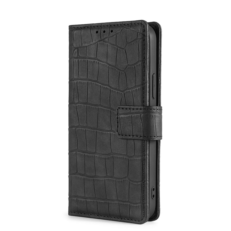 For Blackview A70 Skin Feel Crocodile Magnetic Clasp Leather Phone Case(Black) - More Brand by PMC Jewellery | Online Shopping South Africa | PMC Jewellery