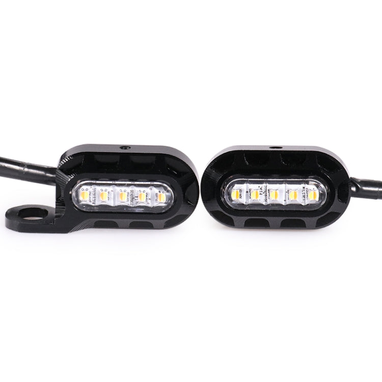 HP-Z058 Motorcycle Modified Rearview Mirror LED Turn Signal Light for Harley Sportsters XL 883 / 1200(Black) - Turn Signal by PMC Jewellery | Online Shopping South Africa | PMC Jewellery | Buy Now Pay Later Mobicred