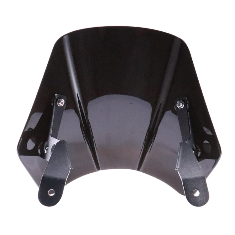 HP-DF016-B Motorcycle Front Windshield for Benelli Leoncino Trail 250(Black) - Others by PMC TechLife | Online Shopping South Africa | PMC TechLife | Buy Now Pay Later Mobicred
