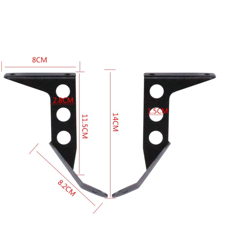 HP-DF016-B Motorcycle Front Windshield for Benelli Leoncino Trail 250(Black) - Others by PMC TechLife | Online Shopping South Africa | PMC TechLife | Buy Now Pay Later Mobicred